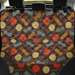 Yarn And Needle Pattern Print Pet Car Back Seat Cover