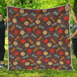 Yarn And Needle Pattern Print Quilt