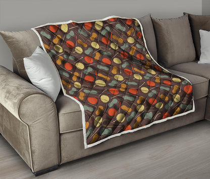 Yarn And Needle Pattern Print Quilt