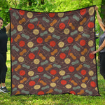 Yarn And Needle Pattern Print Quilt