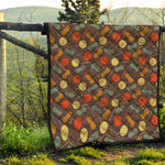 Yarn And Needle Pattern Print Quilt