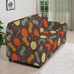 Yarn And Needle Pattern Print Sofa Cover