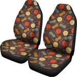 Yarn And Needle Pattern Print Universal Fit Car Seat Covers
