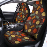 Yarn And Needle Pattern Print Universal Fit Car Seat Covers