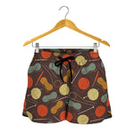 Yarn And Needle Pattern Print Women's Shorts