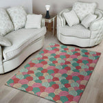 Yarn Balls Pattern Print Area Rug
