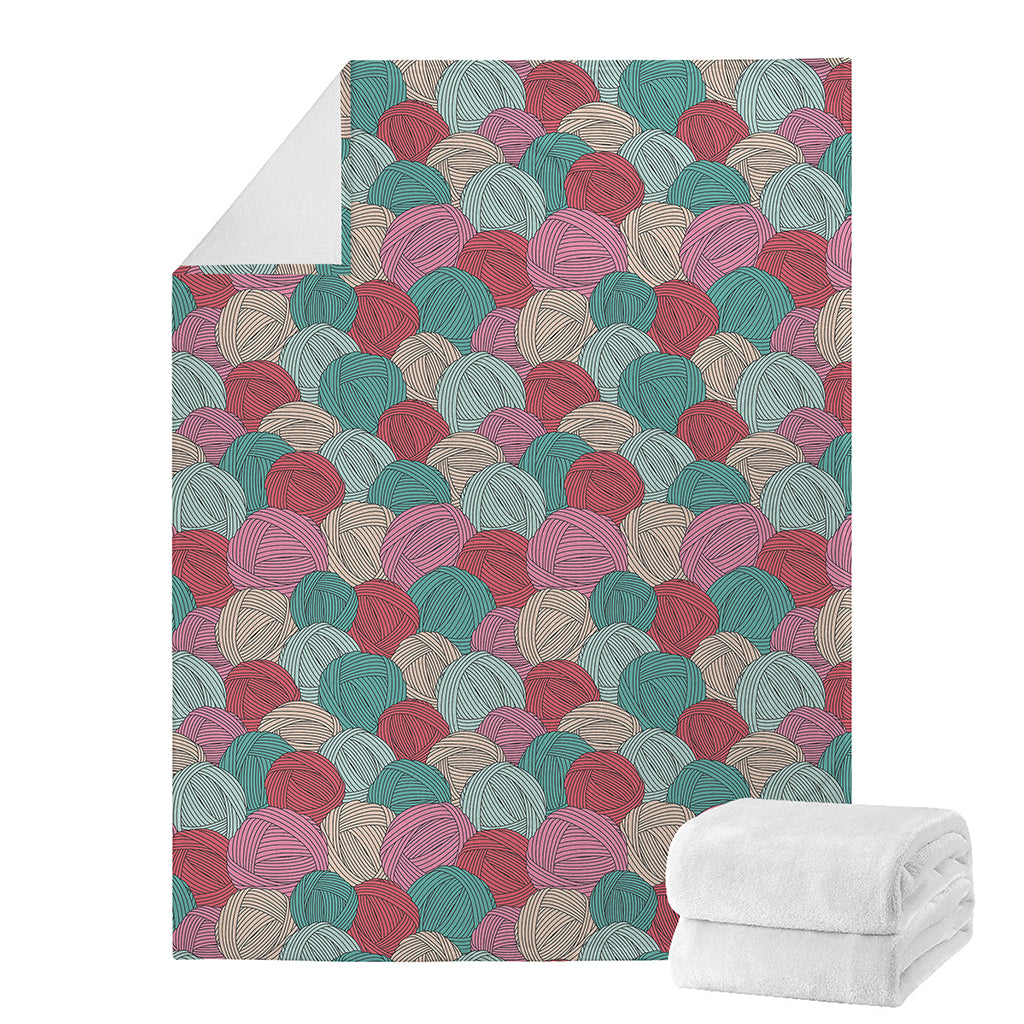 Yarn Balls Pattern Print Blanket