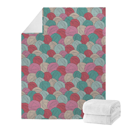 Yarn Balls Pattern Print Blanket