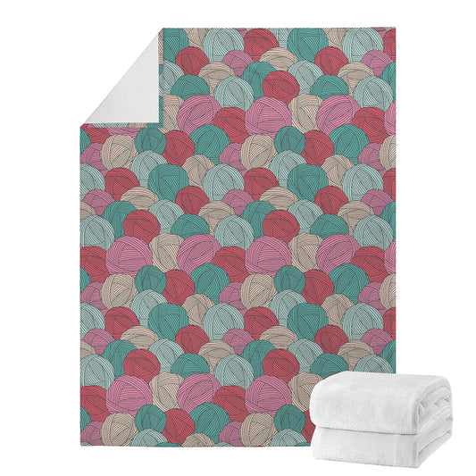 Yarn Balls Pattern Print Blanket