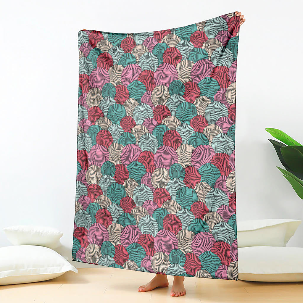 Yarn Balls Pattern Print Blanket