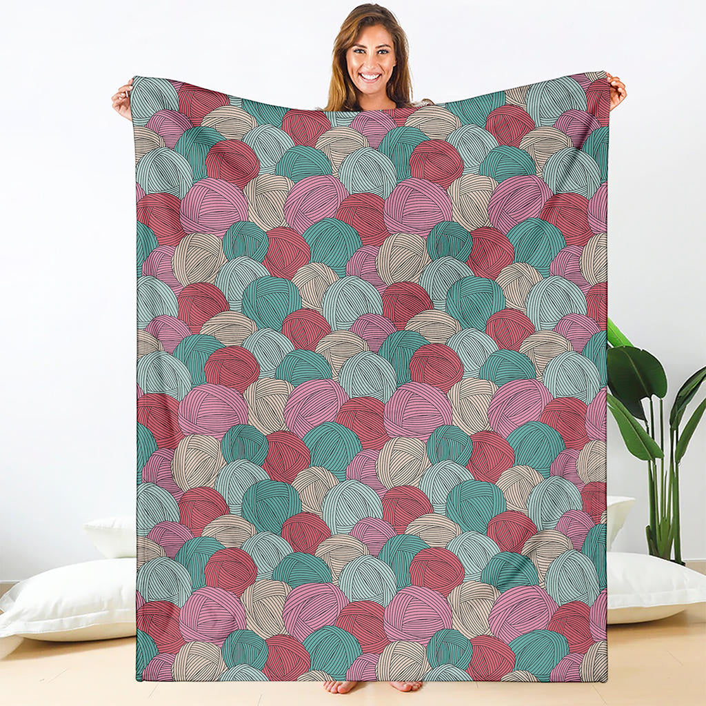 Yarn Balls Pattern Print Blanket