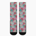 Yarn Balls Pattern Print Crew Socks