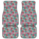 Yarn Balls Pattern Print Front and Back Car Floor Mats