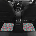 Yarn Balls Pattern Print Front and Back Car Floor Mats