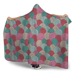 Yarn Balls Pattern Print Hooded Blanket