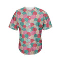 Yarn Balls Pattern Print Men's Baseball Jersey