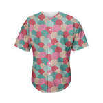 Yarn Balls Pattern Print Men's Baseball Jersey