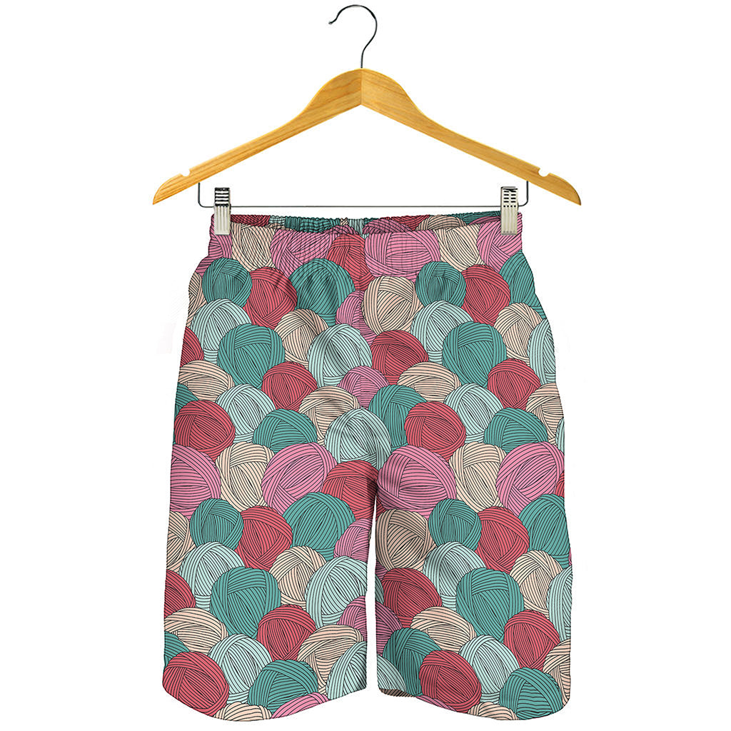 Yarn Balls Pattern Print Men's Shorts