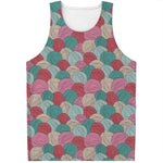 Yarn Balls Pattern Print Men's Tank Top