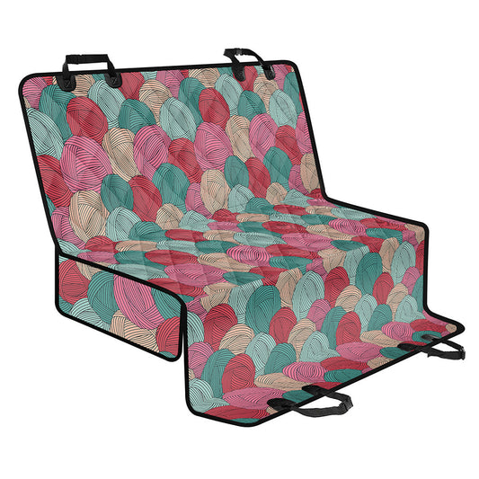 Yarn Balls Pattern Print Pet Car Back Seat Cover
