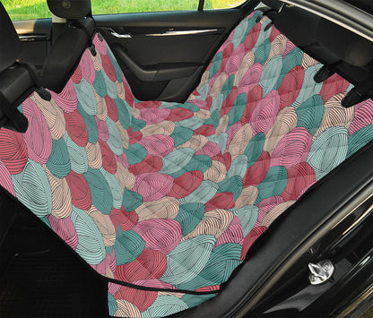 Yarn Balls Pattern Print Pet Car Back Seat Cover