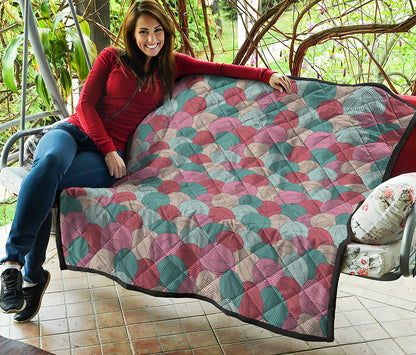Yarn Balls Pattern Print Quilt