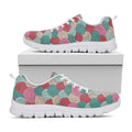 Yarn Balls Pattern Print White Running Shoes