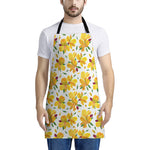 Yellow Alstroemeria Pattern Print Apron