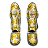 Yellow Alstroemeria Pattern Print Muay Thai Shin Guard