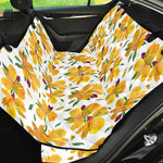 Yellow Alstroemeria Pattern Print Pet Car Back Seat Cover