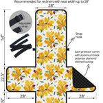 Yellow Alstroemeria Pattern Print Recliner Protector