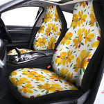 Yellow Alstroemeria Pattern Print Universal Fit Car Seat Covers