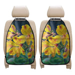 Yellow Alstroemeria Print Car Seat Organizers