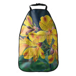 Yellow Alstroemeria Print Car Seat Organizers