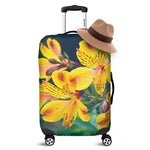 Yellow Alstroemeria Print Luggage Cover