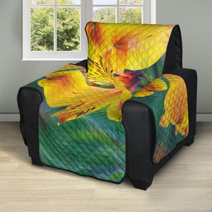 Yellow Alstroemeria Print Recliner Protector