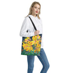 Yellow Alstroemeria Print Tote Bag