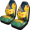 Yellow Alstroemeria Print Universal Fit Car Seat Covers