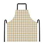 Yellow And Beige Tattersall Print Apron