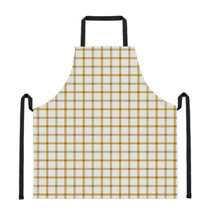 Yellow And Beige Tattersall Print Apron