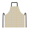 Yellow And Beige Tattersall Print Apron