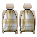 Yellow And Beige Tattersall Print Car Seat Organizers