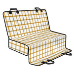 Yellow And Beige Tattersall Print Pet Car Back Seat Cover