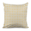 Yellow And Beige Tattersall Print Pillow Cover