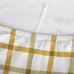 Yellow And Beige Tattersall Print Sofa Cover