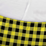 Yellow And Black Check Pattern Print Sofa Cover