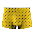 Yellow And Black Dart Pattern Print Men's Boxer Briefs