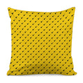 Yellow And Black Dart Pattern Print Pillow Cover