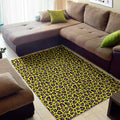 Yellow And Purple Leopard Pattern Print Floor Mat