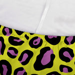 Yellow And Purple Leopard Pattern Print Sofa Cover